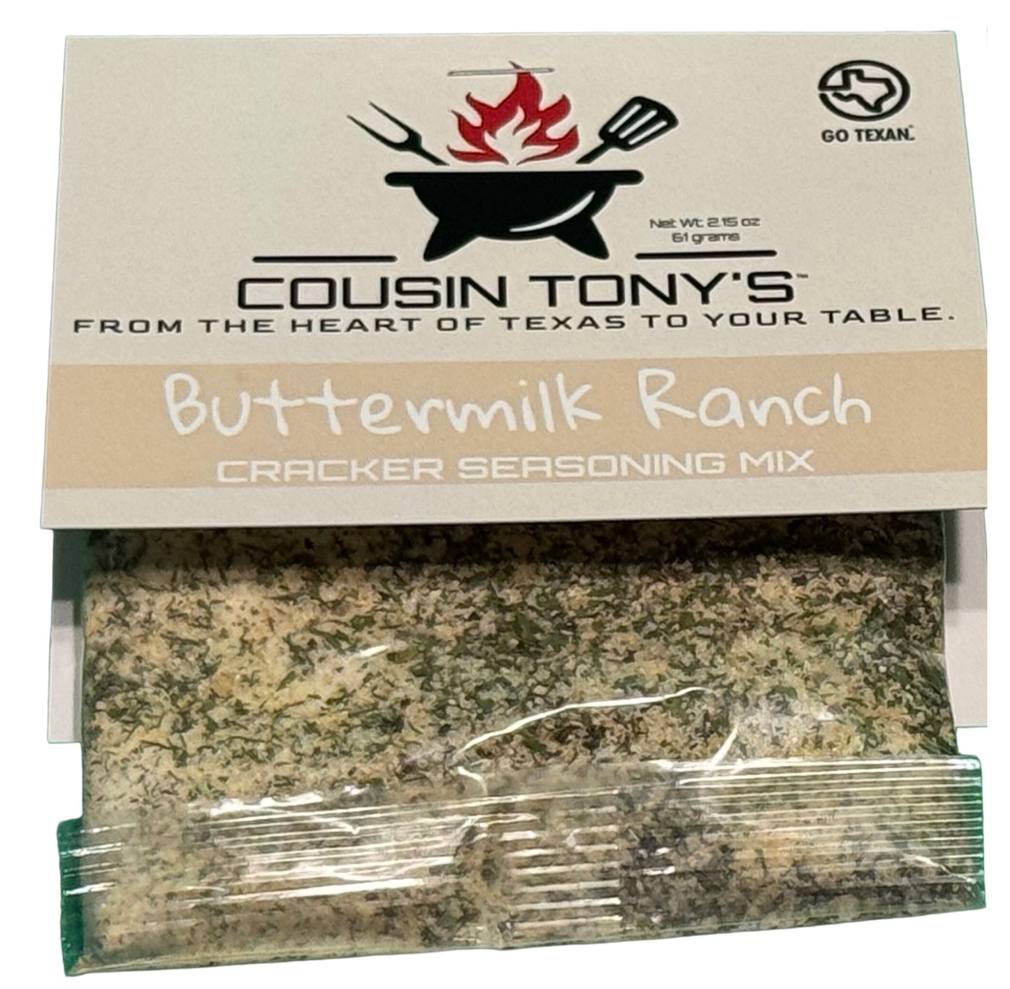 Cousin Tony’s ™ Buttermilk Ranch Cracker Seasoning Mix