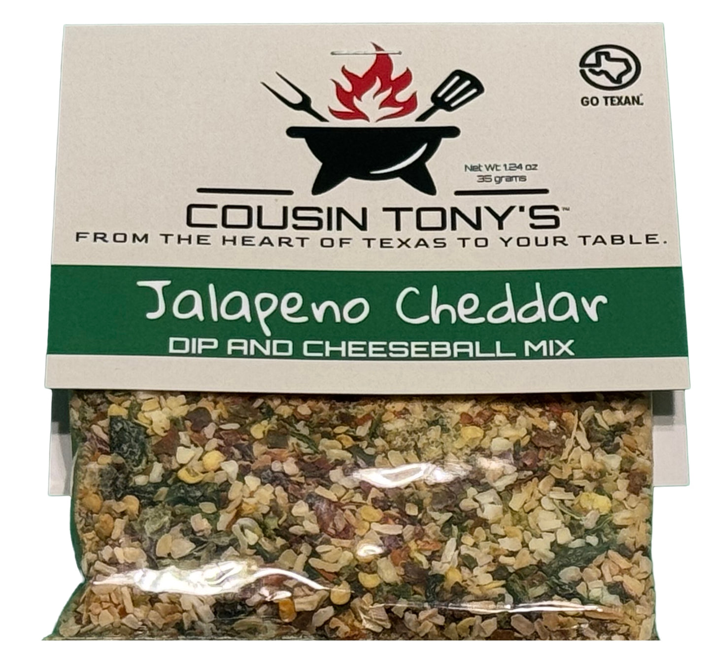 Cousin Tony’s ™ Jalapeño Cheddar Dip and Cheeseball Mix
