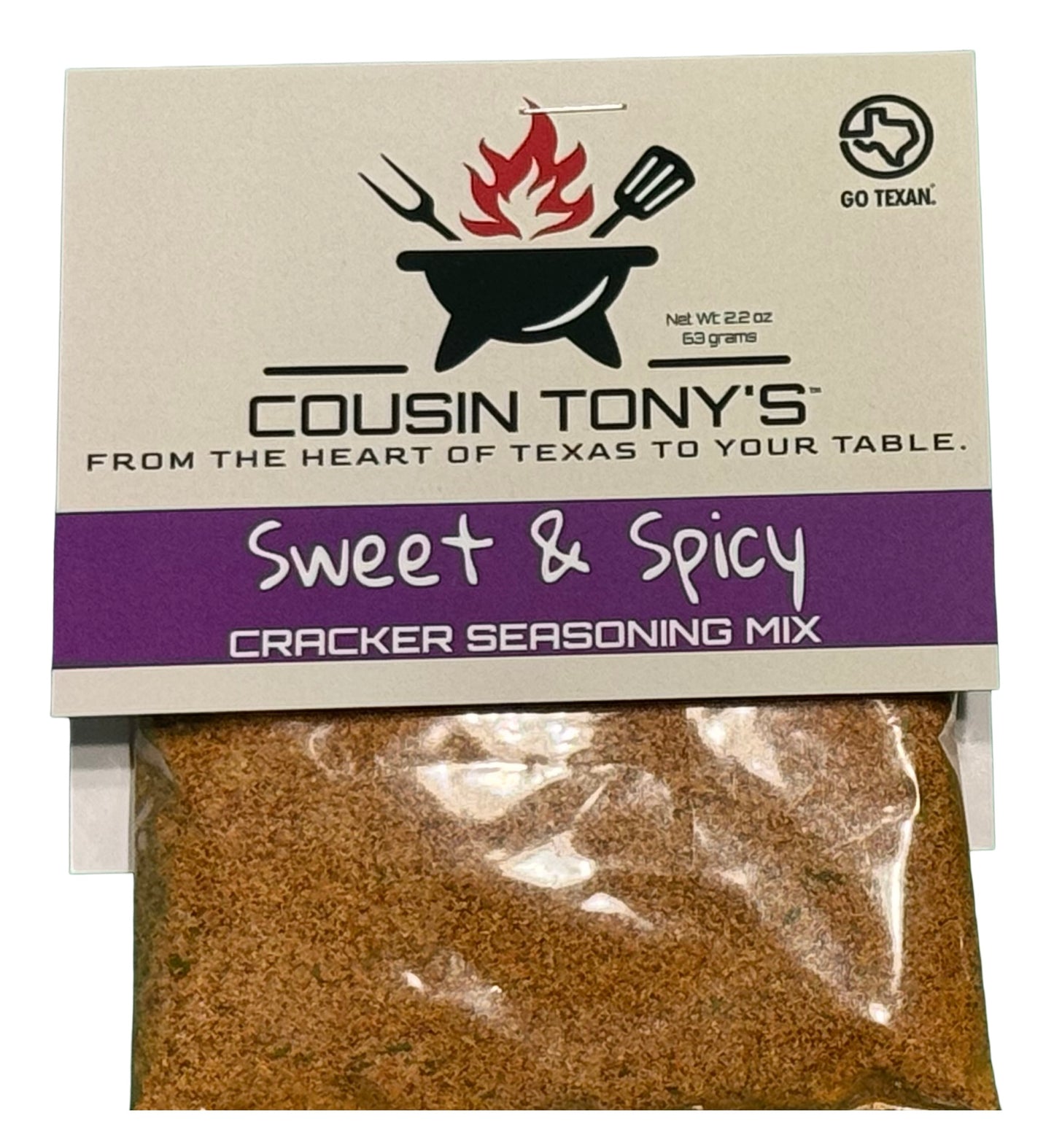 Cousin Tony’s ™ Sweet and Spicy Cracker Seasoning Mix