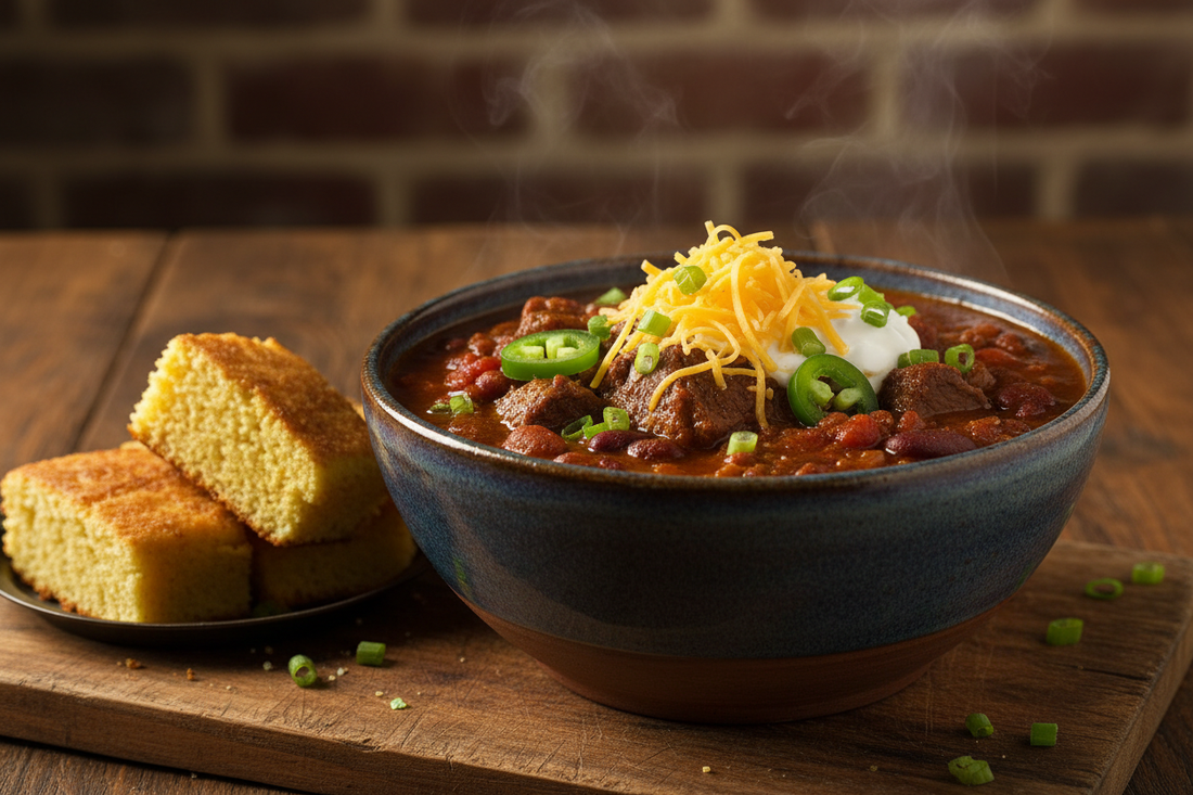 Jalapeño Cheddar Beef Chili