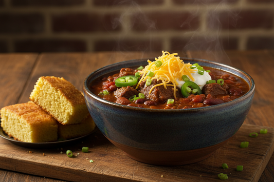 Jalapeño Cheddar Beef Chili