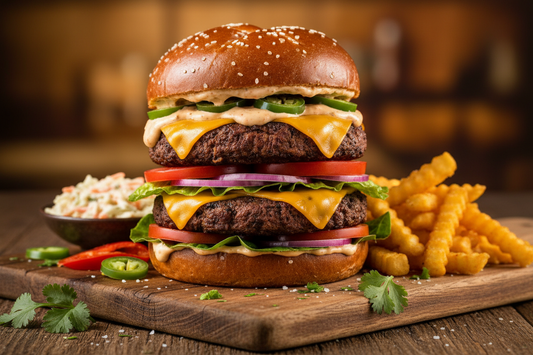 Jalapeño Cheddar Black Bean Burgers