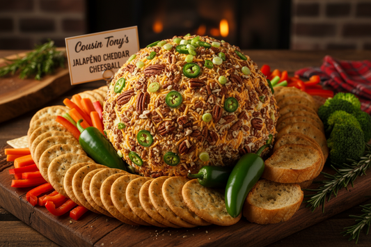 Cousin Tony's Jalapeño Cheddar Cheeseball