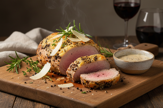 Peppercorn Parmesan Grilled Pork Tenderloin