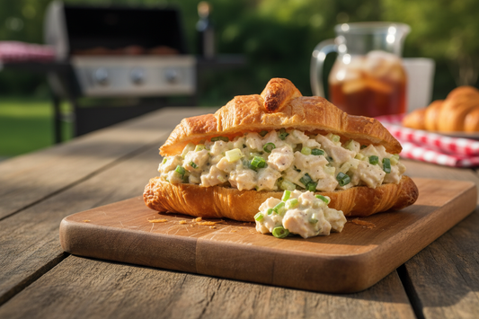 Jalapeño Ranch chicken salad served on a croissant