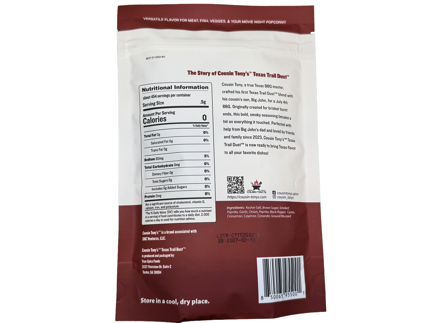 Cousin Tony’s ™ Texas Trail Dust ™