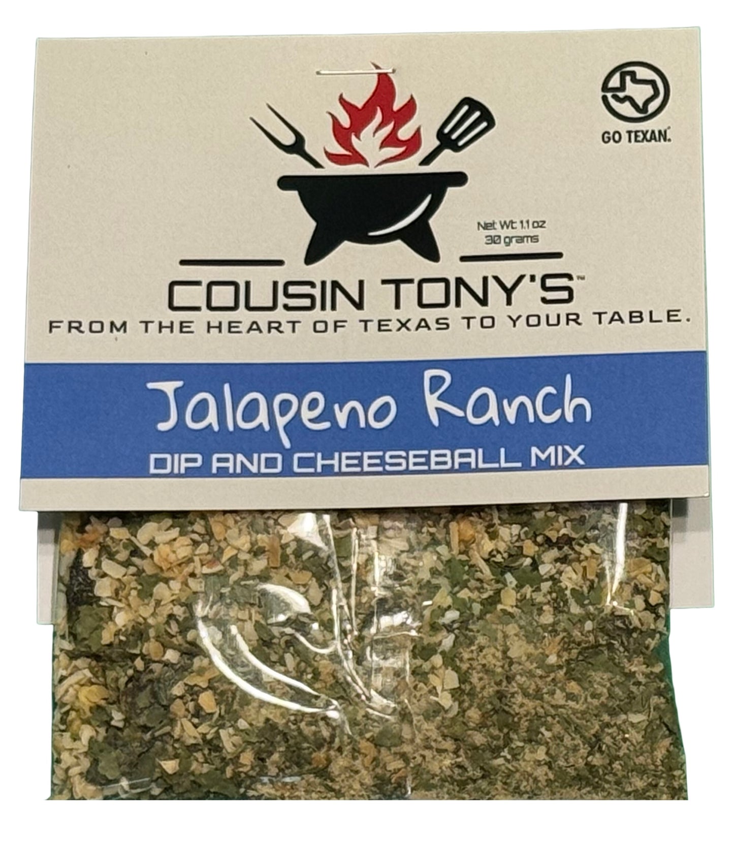Cousin Tony’s ™ Jalapeño Ranch Dip and Cheeseball Mix