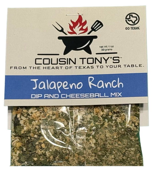Cousin Tony’s ™ Jalapeño Ranch Dip and Cheeseball Mix