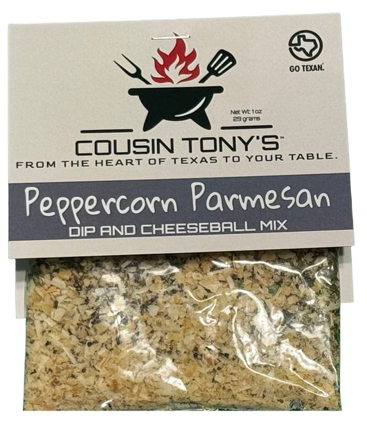 Cousin Tony’s ™ Peppercorn Parmesan Dip and Cheeseball Mix