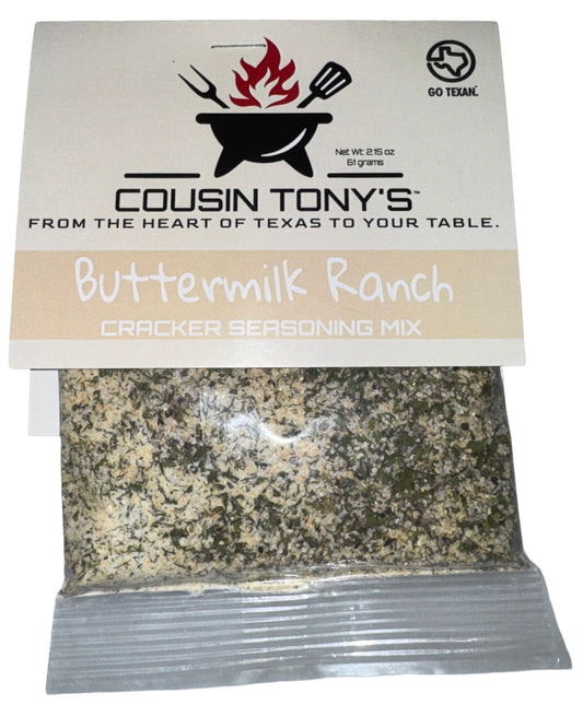 Cousin Tony’s ™ Buttermilk Ranch Cracker Seasoning Mix