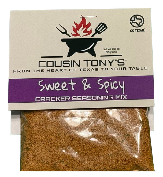 Cousin Tony’s ™ Sweet and Spicy Cracker Seasoning Mix